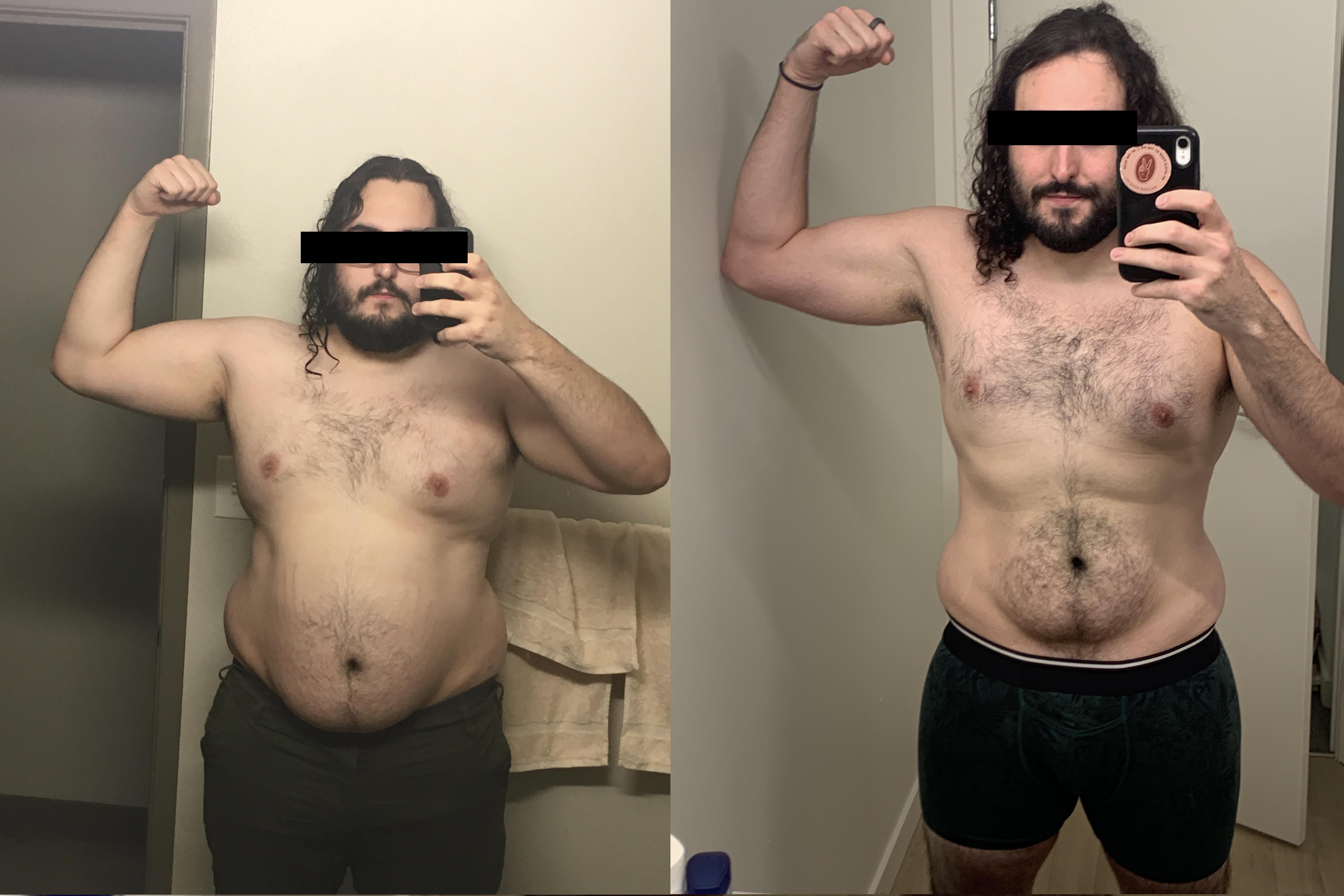 6 foot Male 82 lbs Weight Loss 312 lbs to 230 lbs