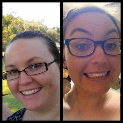 Facial Progress of a Reddit User's 23Lbs Weight Loss Journey