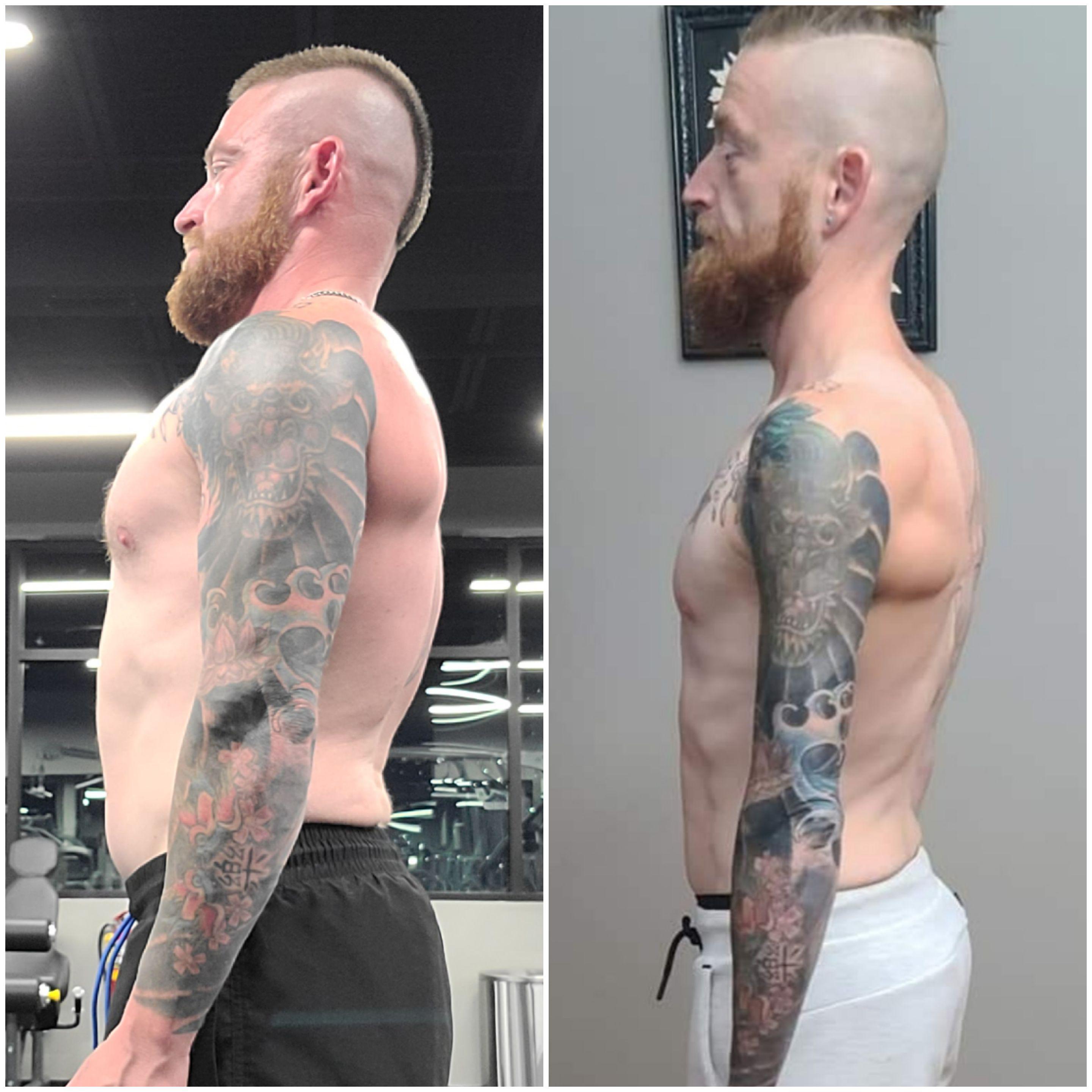 5 feet 3 Male Before and After 30 lbs Muscle Gain 125 lbs to 155 lbs