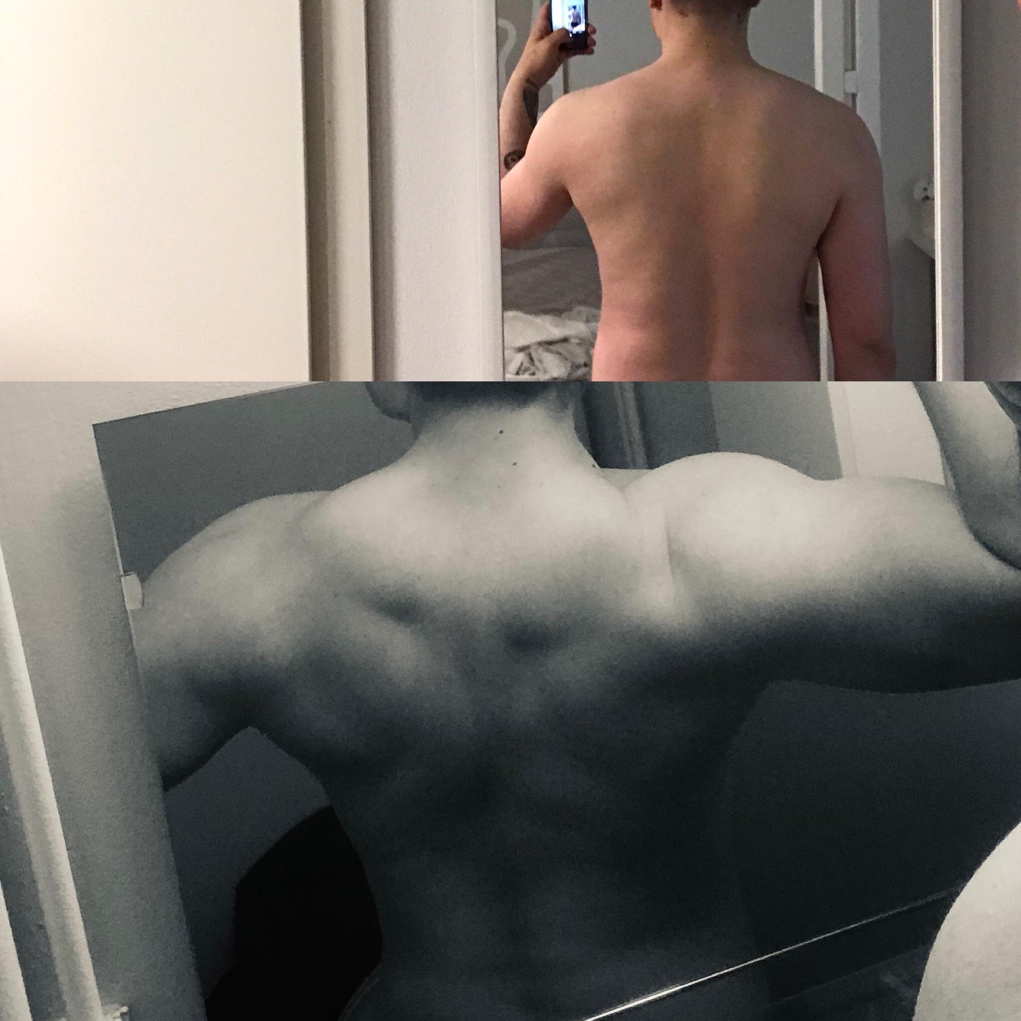 6 foot 2 Male Progress Pics of 22 lbs Fat Loss 227 lbs to 205 lbs