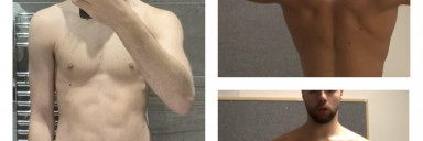 6'1 Male Before and After 20 lbs Muscle Gain 165 lbs to 185 lbs