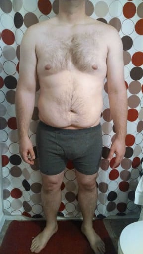 A progress pic of a 5'11" man showing a snapshot of 232 pounds at a height of 5'11