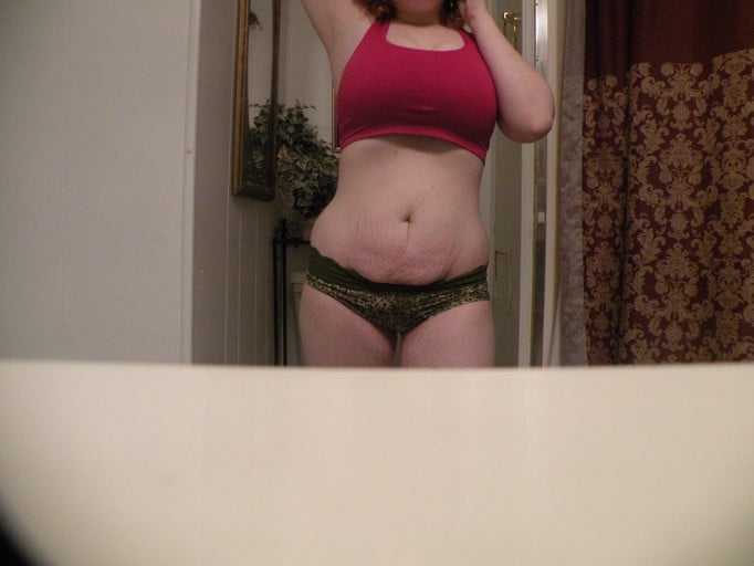 Before and After 43 lbs Weight Loss 4 foot 10 Female 165 lbs to 122 lbs