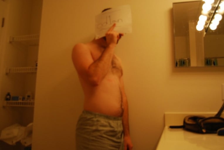 A photo of a 5'8" man showing a snapshot of 180 pounds at a height of 5'8