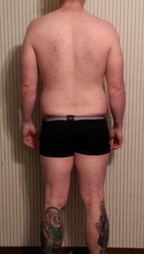 A progress pic of a 5'9" man showing a snapshot of 192 pounds at a height of 5'9