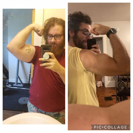 Progress Pics of 132 lbs Fat Loss 6 foot Male 320 lbs to 188 lbs