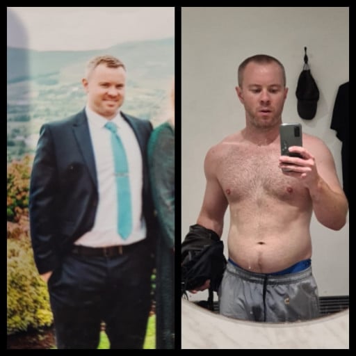 5 feet 9 Male Before and After 13 lbs Fat Loss 209 lbs to 196 lbs