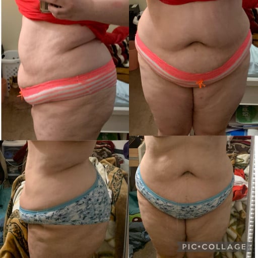 Progress Pics of 12 lbs Weight Loss 5'7 Female 290 lbs to 278 lbs