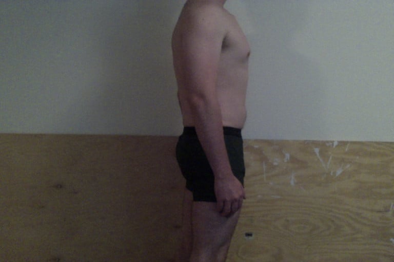 A picture of a 6'1" male showing a snapshot of 190 pounds at a height of 6'1