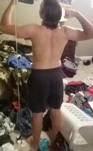 A progress pic of a 6'1" man showing a snapshot of 191 pounds at a height of 6'1