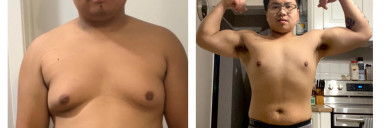 5'5 Male Progress Pics of 33 lbs Fat Loss 203 lbs to 170 lbs