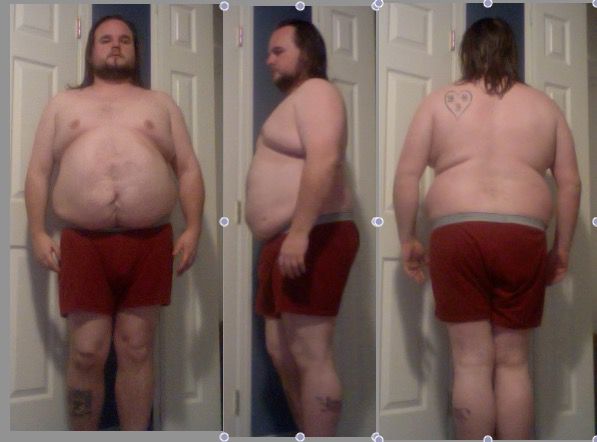 2 Pictures of a 5 feet 8 255 lbs Male Fitness Inspo