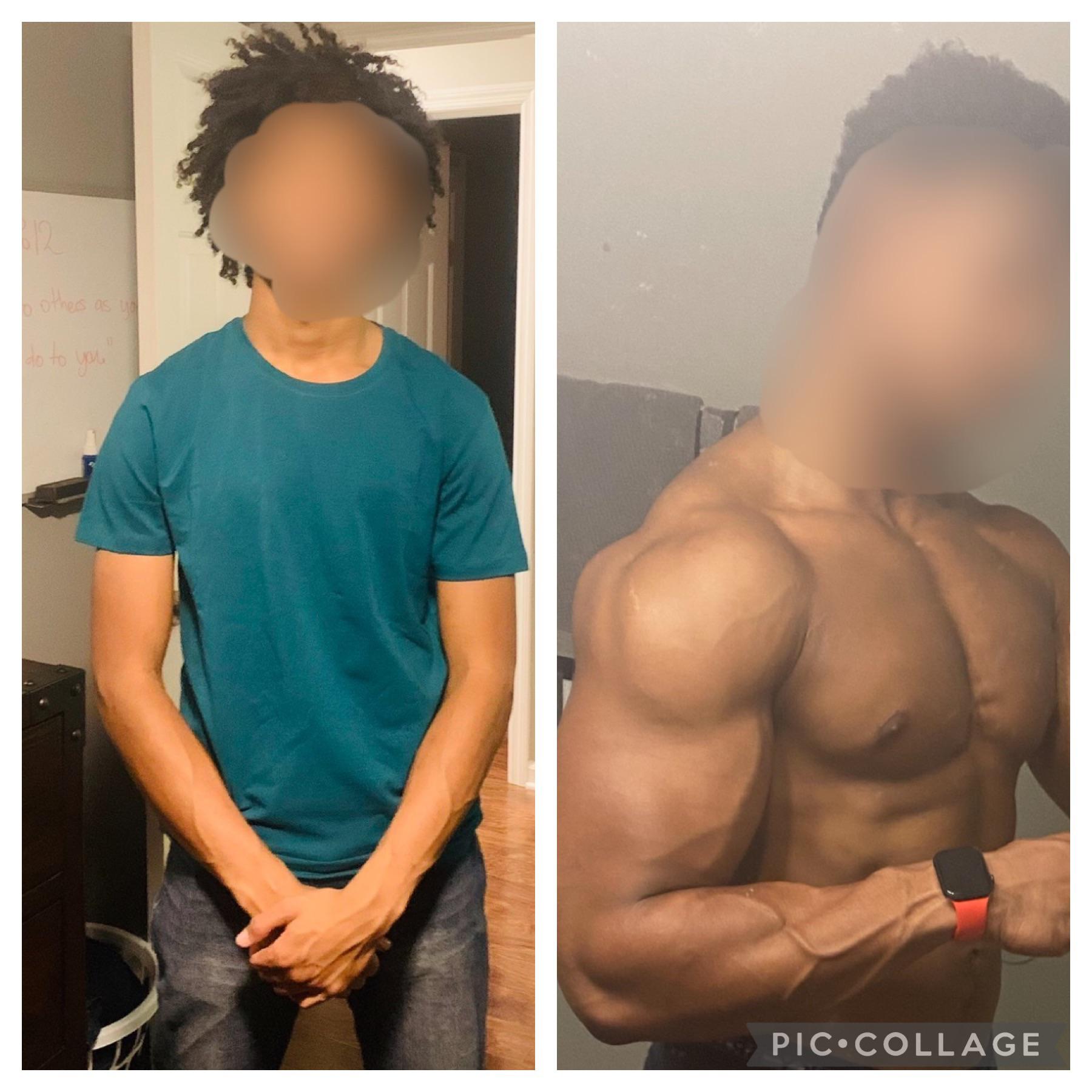 5 feet 11 Male 56 lbs Muscle Gain 130 lbs to 186 lbs