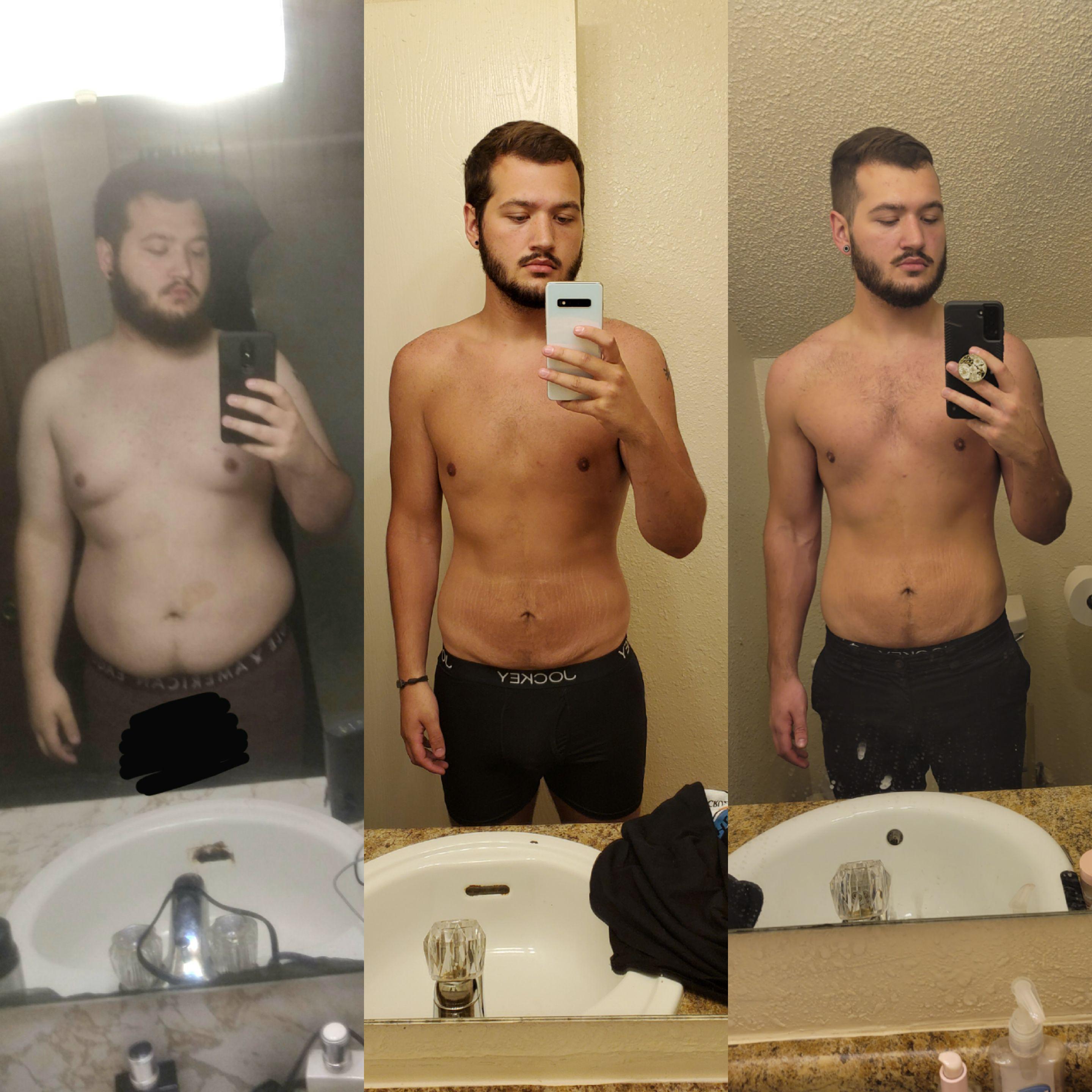 5 foot 11 Male Progress Pics of 114 lbs Weight Loss 278 lbs to 164 lbs