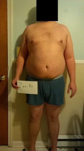 A picture of a 6'0" male showing a snapshot of 268 pounds at a height of 6'0