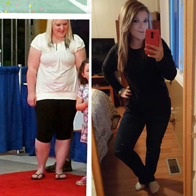 50 lbs Fat Loss Before and After 5 feet 1 Female 190 lbs to 140 lbs