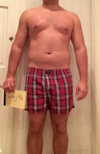 A photo of a 5'11" man showing a snapshot of 210 pounds at a height of 5'11