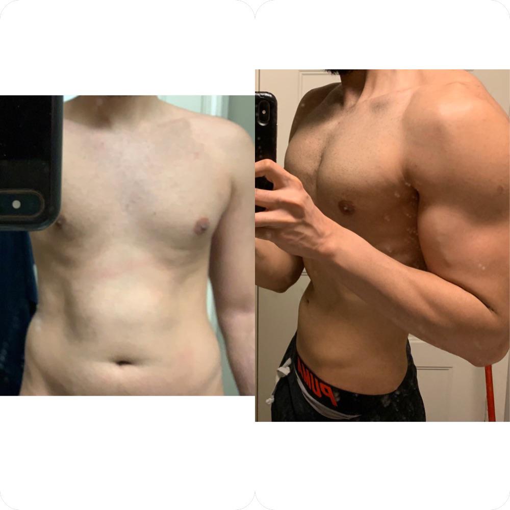 1 lbs Weight Gain 5'11 Male 155 lbs to 156 lbs