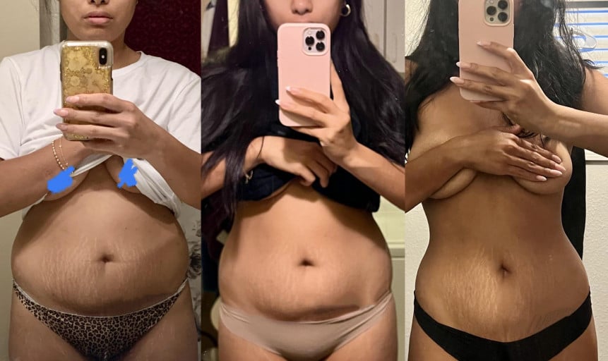 5 foot 4 Female 17 lbs Fat Loss Before and After 138 lbs to 121 lbs