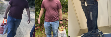 5'7 Male Before and After 30 lbs Weight Loss 215 lbs to 185 lbs