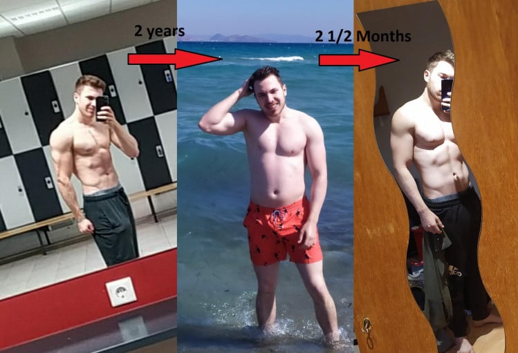 13 lbs Weight Gain Before and After 5 feet 11 Male 154 lbs to 167 lbs
