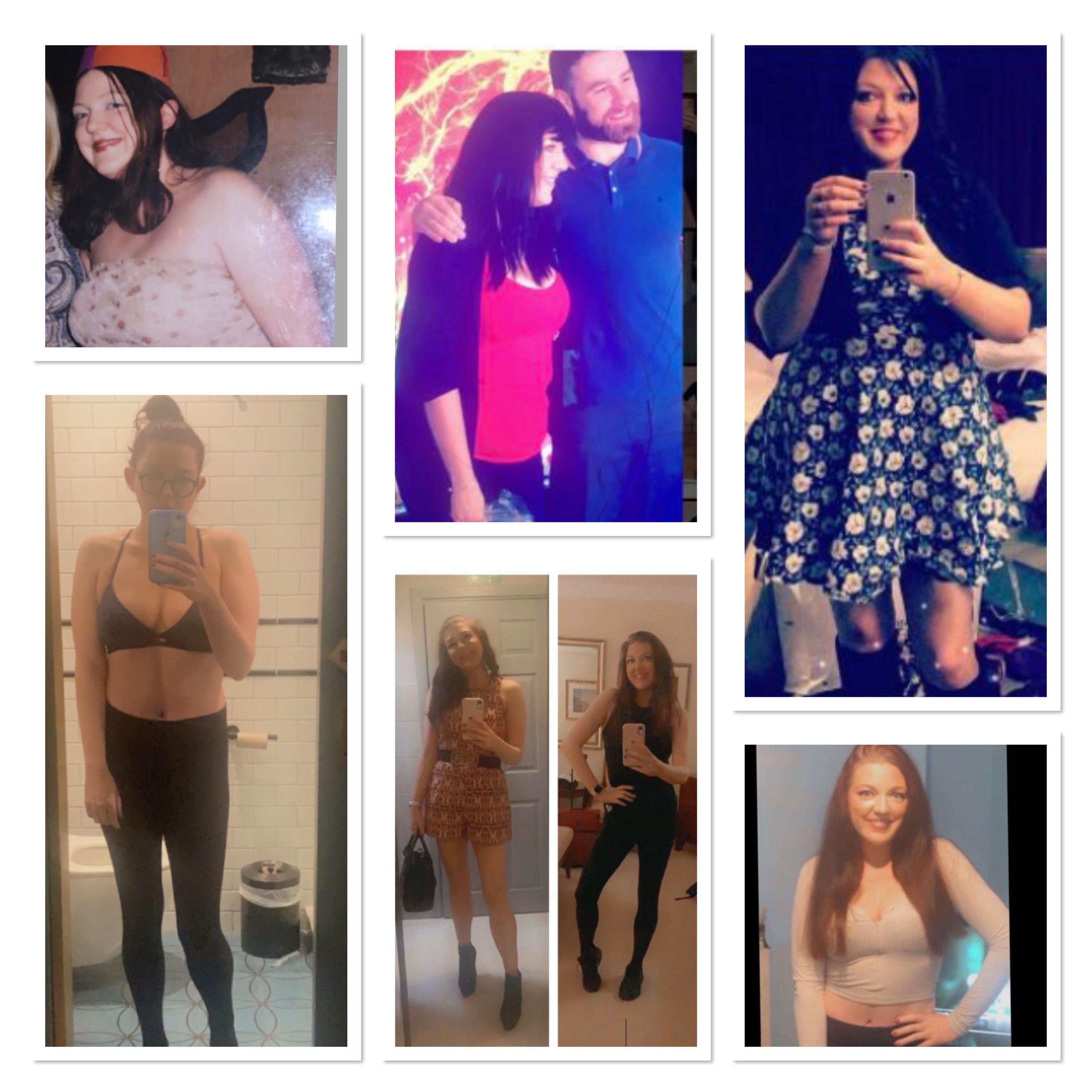 5'8 Female Before and After 72 lbs Fat Loss 210 lbs to 138 lbs