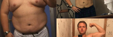 118 lbs Fat Loss 5'7 Male 320 lbs to 202 lbs