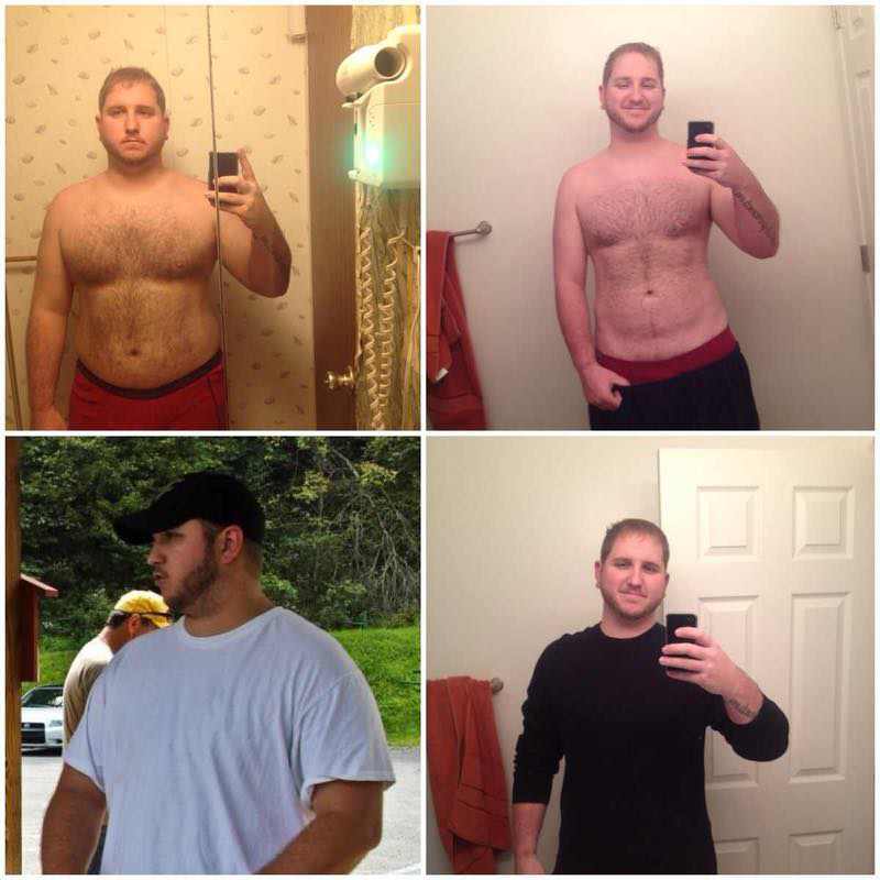 58 lbs Weight Loss Before and After 6'2 Male 300 lbs to 242 lbs