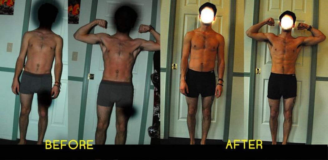 4 Pictures of a 5'5 126 lbs Male Fitness Inspo