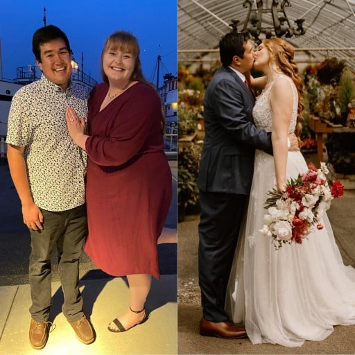 Woman's Weight Loss Journey Leads to Stunning Transformation on Wedding Day