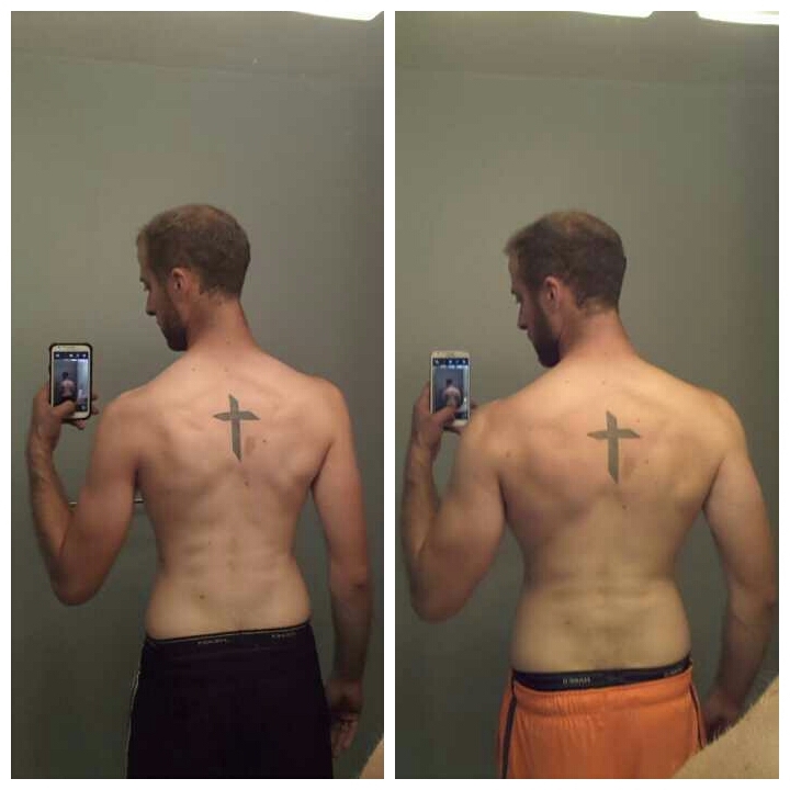 6'6 Male Progress Pics of 30 lbs Weight Gain 165 lbs to 195 lbs