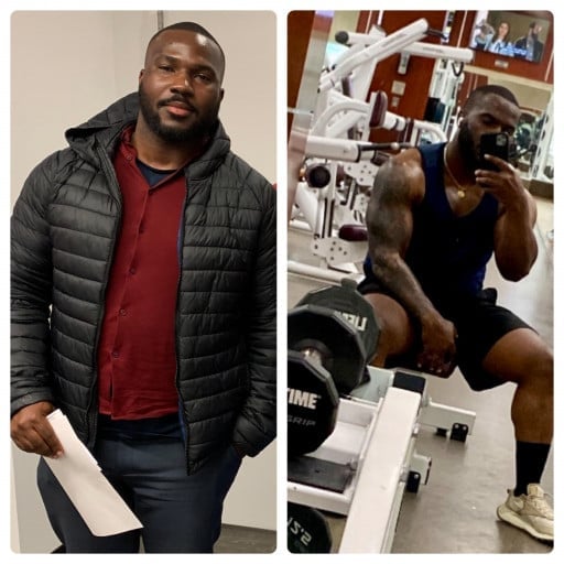 5 feet 8 Male 40 lbs Weight Loss Before and After 245 lbs to 205 lbs