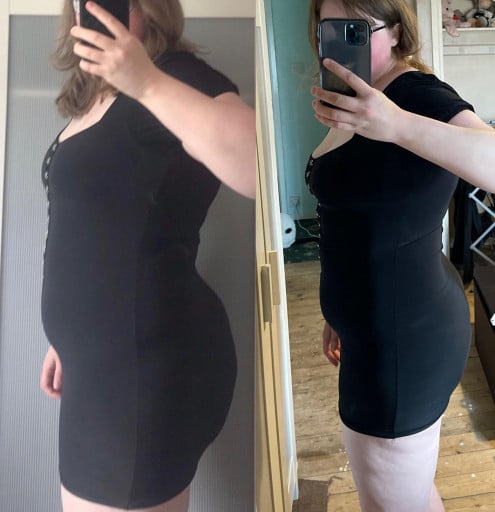 5 feet 11 Female 30 lbs Weight Loss Before and After 258 lbs to 228 lbs