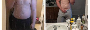 5 feet 10 Male Before and After 59 lbs Fat Loss 246 lbs to 187 lbs