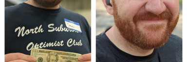 Before and After 55 lbs Weight Loss 6 feet 2 Male 270 lbs to 215 lbs