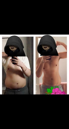 Progress Pics of 22 lbs Weight Loss 6 foot Male 204 lbs to 182 lbs