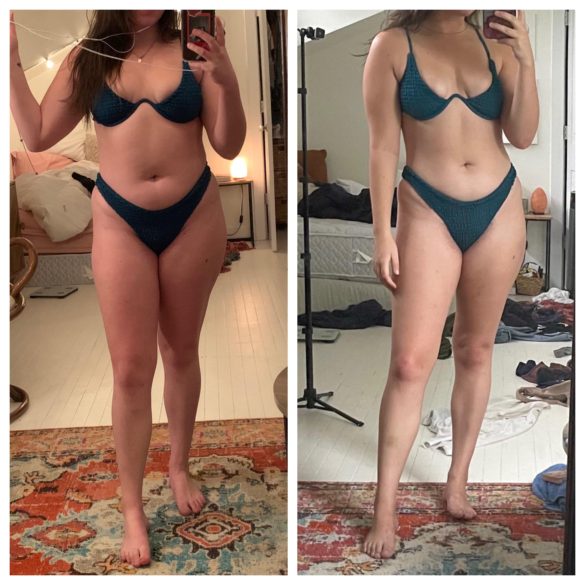5 feet 3 Female Progress Pics of 10 lbs Weight Loss 154 lbs to 144 lbs