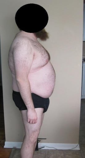 A photo of a 5'10" man showing a snapshot of 260 pounds at a height of 5'10