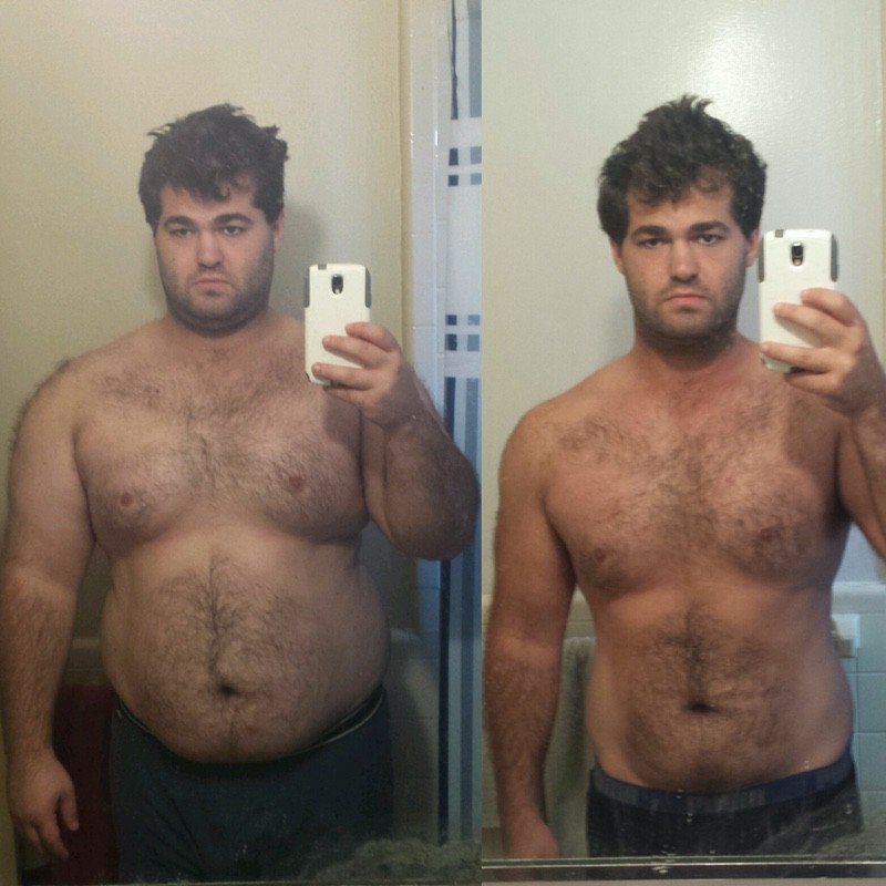 59 lbs Weight Loss 5 foot Male 242 lbs to 183 lbs