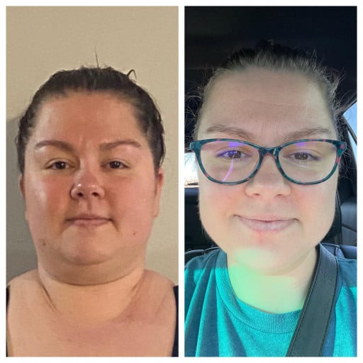 5 foot 7 Female 61 lbs Weight Loss Before and After 260 lbs to 199 lbs