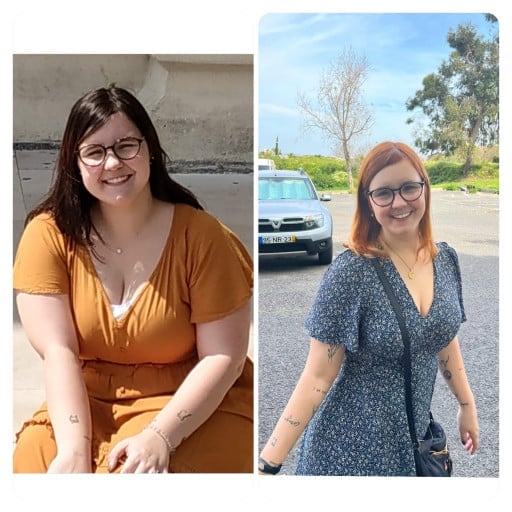 100 lbs Weight Loss 5 foot 7 Female 264 lbs to 164 lbs