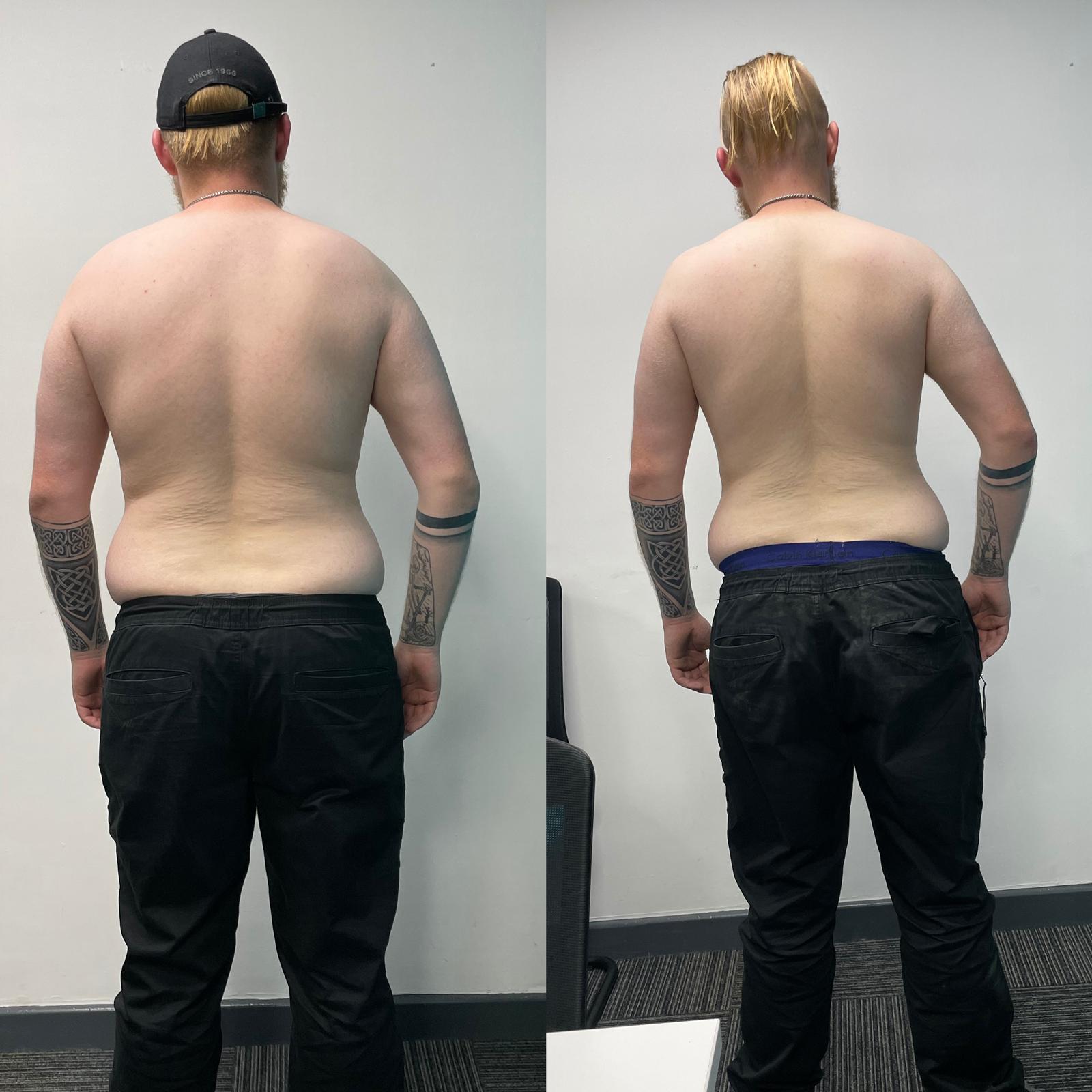 6 feet 2 Male 33 lbs Weight Loss Before and After 242 lbs to 209 lbs