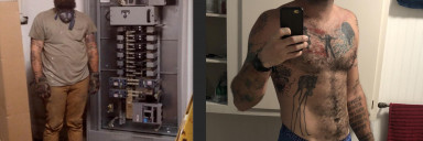 6'4 Male Progress Pics of 60 lbs Fat Loss 255 lbs to 195 lbs