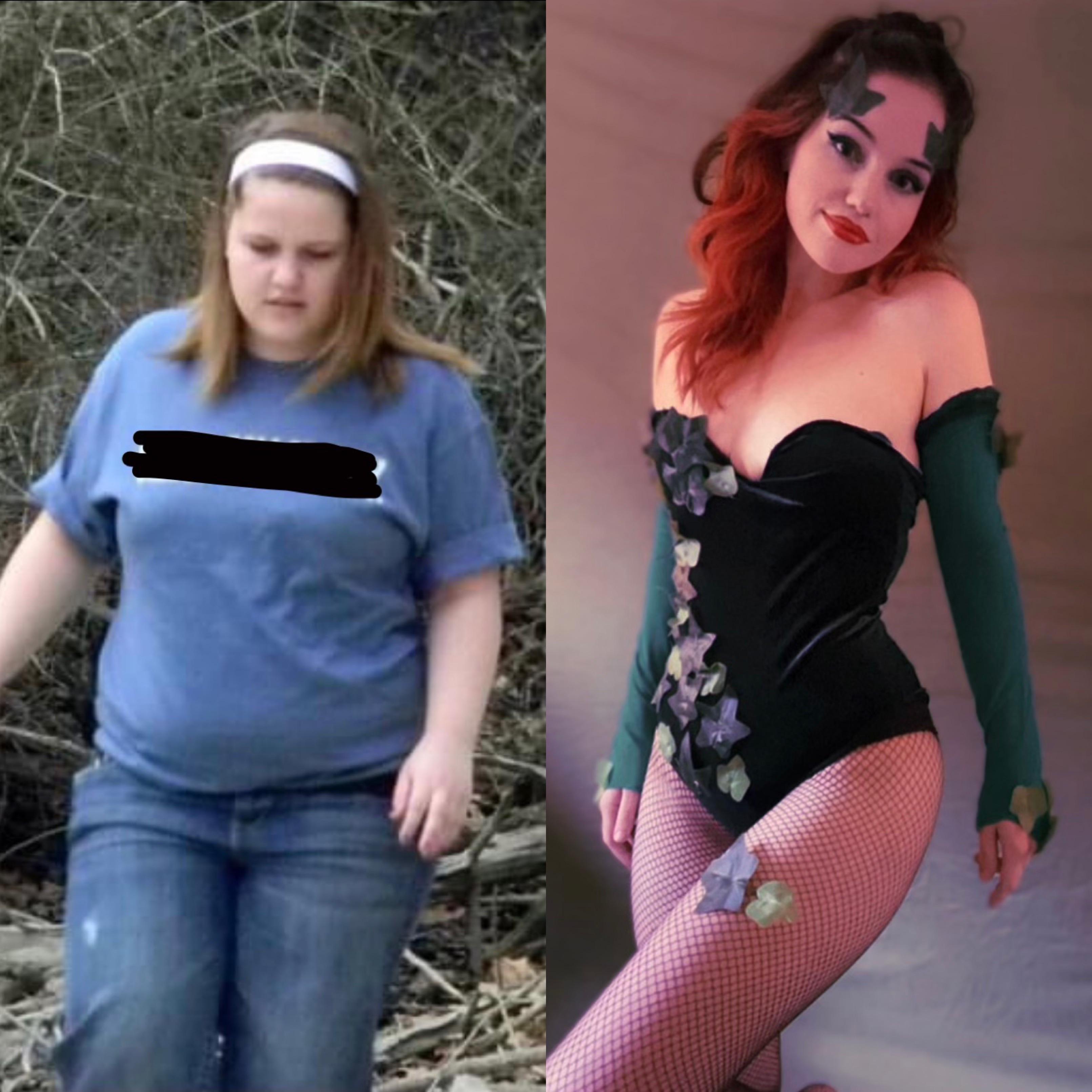 5 foot 2 Female Before and After 90 lbs Fat Loss 210 lbs to 120 lbs