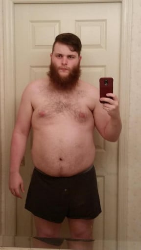 A progress pic of a 6'2" man showing a weight reduction from 260 pounds to 180 pounds. A net loss of 80 pounds.