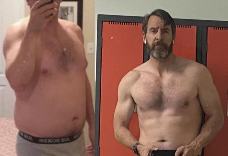 Progress Pics of 56 lbs Weight Loss 6 foot Male 245 lbs to 189 lbs
