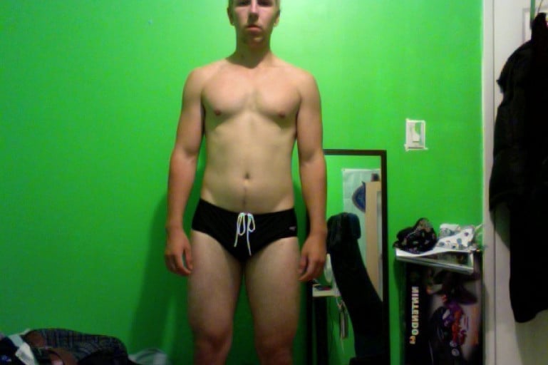 A progress pic of a 6'1" man showing a snapshot of 183 pounds at a height of 6'1