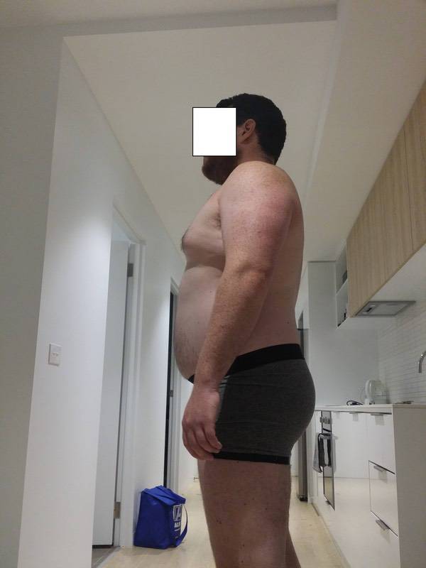 4 Pictures of a 6 foot 1 297 lbs Male Weight Snapshot