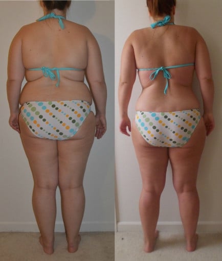 A progress pic of a 5'5" woman showing a snapshot of 189 pounds at a height of 5'5