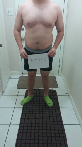 3 Pictures of a 272 lbs 5'11 Male Weight Snapshot